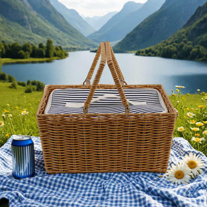 Kvinnes piknikkurv med isolert indre lomme og stilig design Skanto