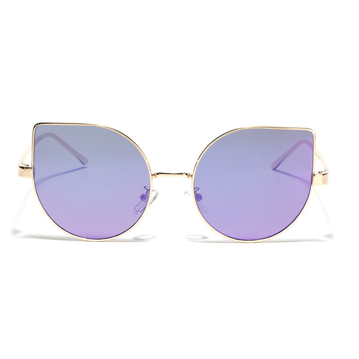Dame Cat-Eye solbriller med polariserte linser og elegant metalramme Skanto