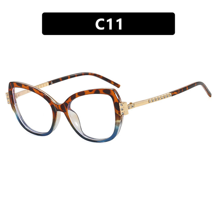 Dame oversized solbrille med beskyttende UV-filter og elegante aksenter Skanto