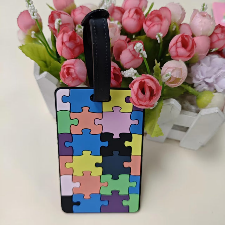Unisex Geometric Pattern Luggage Identifier Skanto