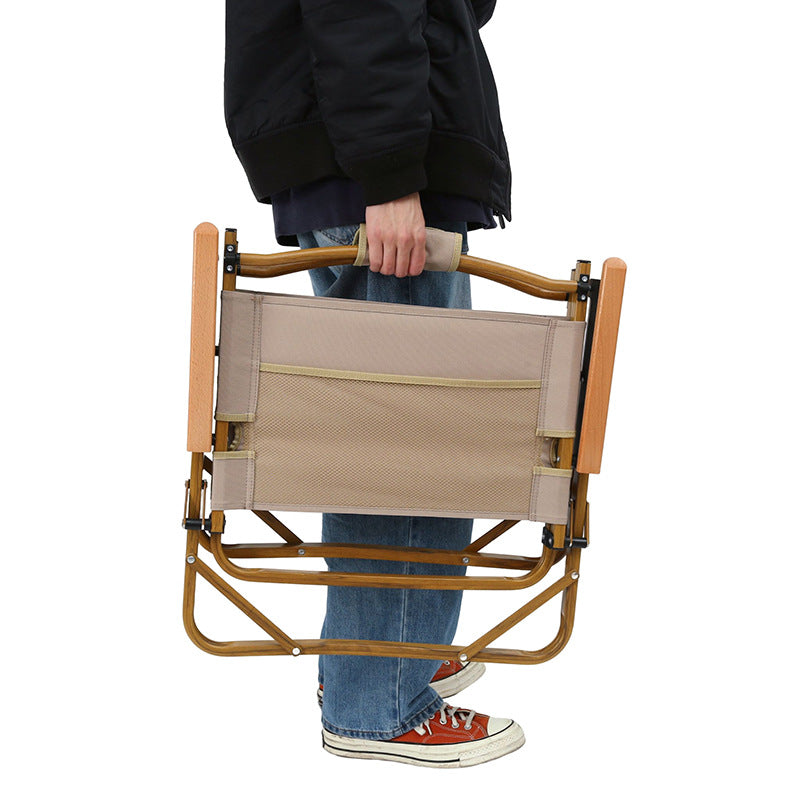 Faltstol med ergonomisk ryggstøtte og stabil ramme Skanto