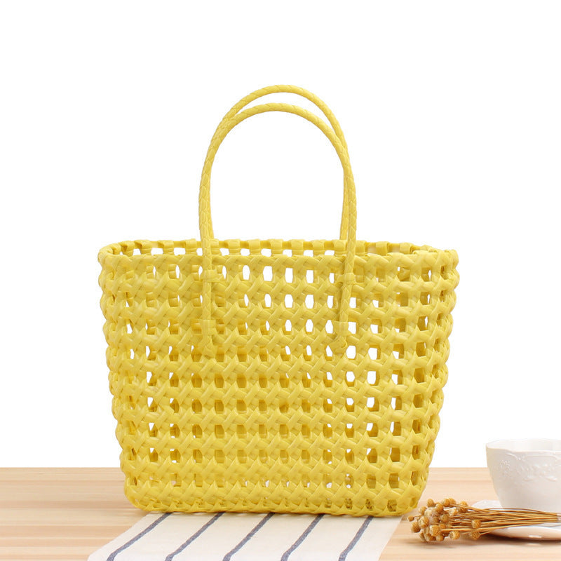 Flexible Tote Bag Made of Handmade Woven Material Skanto