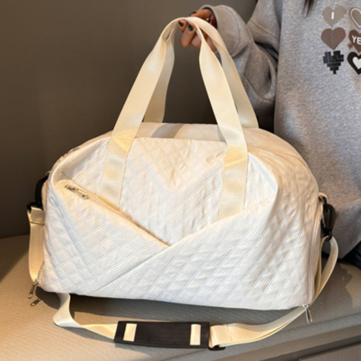 Sporty reiseveske med elegant quiltemønster Skanto