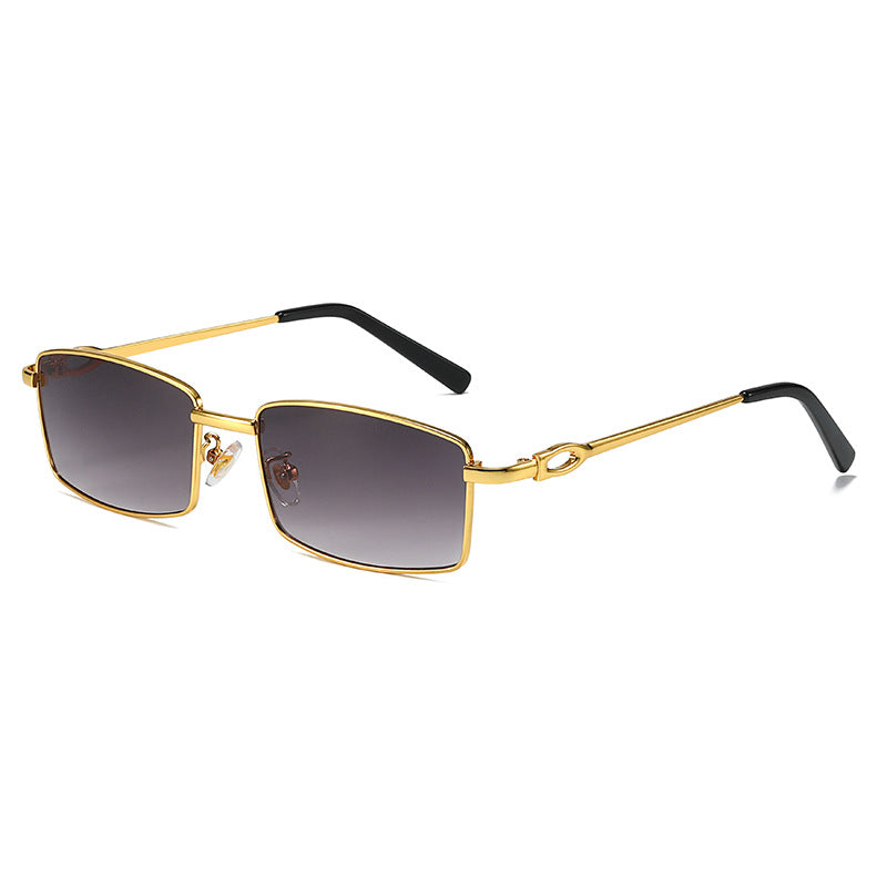 Damer elegante halvrammebrille med fint metallramme Skanto