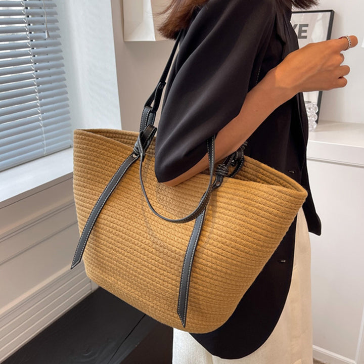 Elegant Shopper Bag med Tekstur Skanto