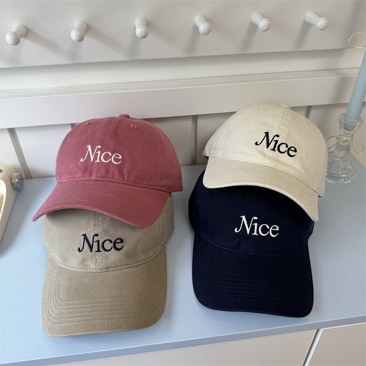 Kvinnebrodert bomull baseballcap Skanto