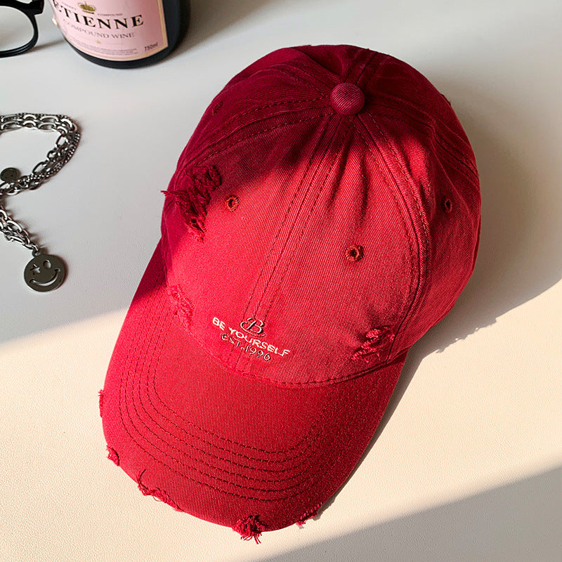 Kvinne Slitt Casual Baseball Caps Skanto