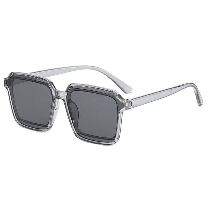 Dame elegant firkantet solbrille med robust ramme Skanto