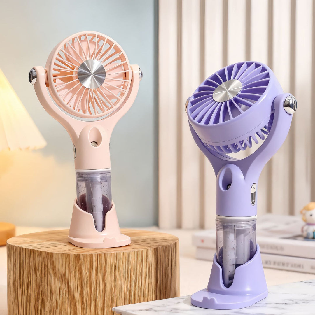 Damen bærbar sprayvifte med ergonomisk design og USB-tilkobling Skanto