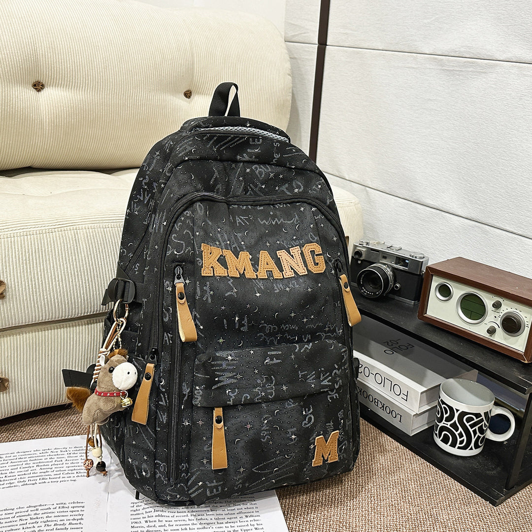 Casual Canvas Skole Ryggsekk Skanto