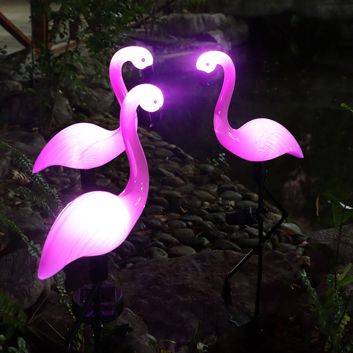 Artikulerte Flamingo Hagestake LED Akzentlys Med Justerbar Arm Skanto