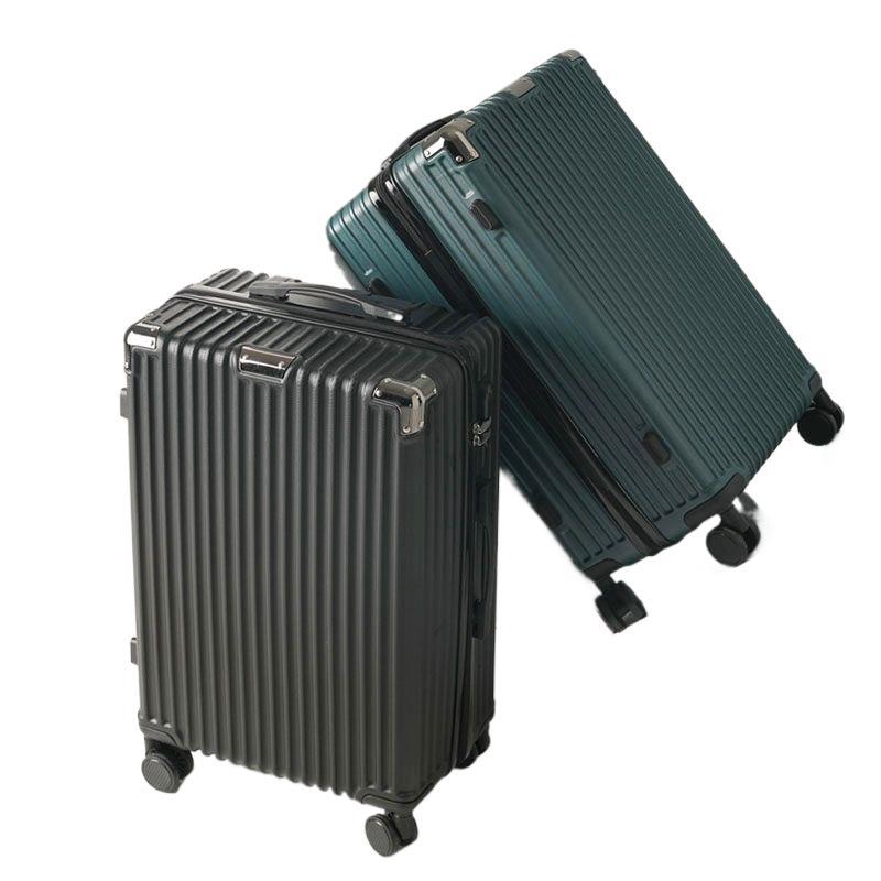 Hardsided suitcase with 360-degree rolling system and integrated safety feature Skanto
