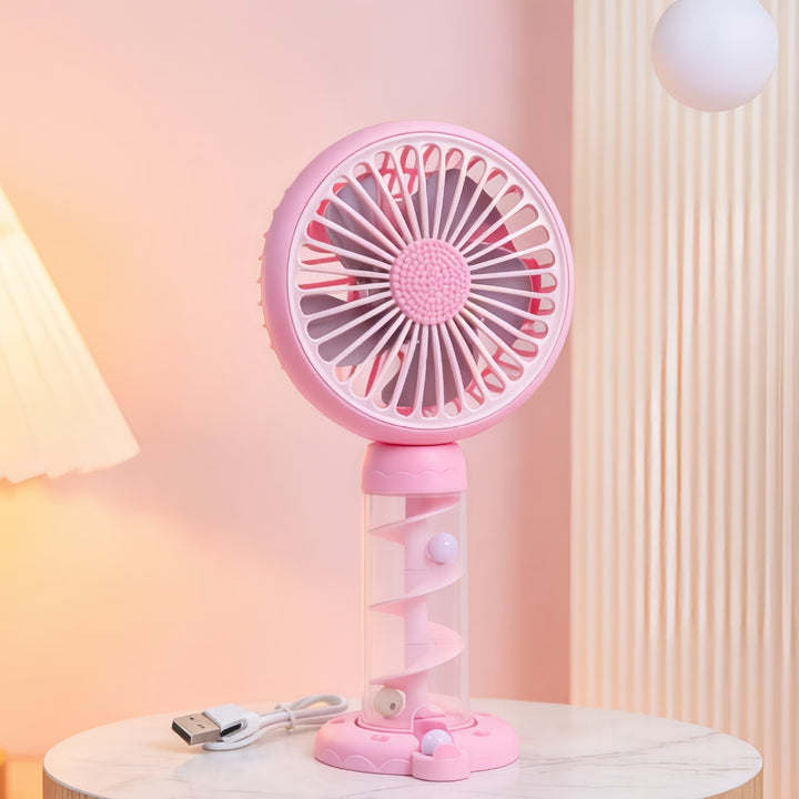 Damer Bærbar Mini-USB-vifte med kreativ spiraldesign Skanto