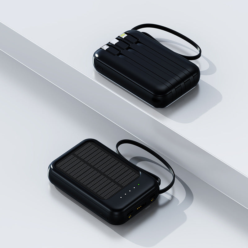 Bærbar solcelle-powerbank med hurtiglader Skanto