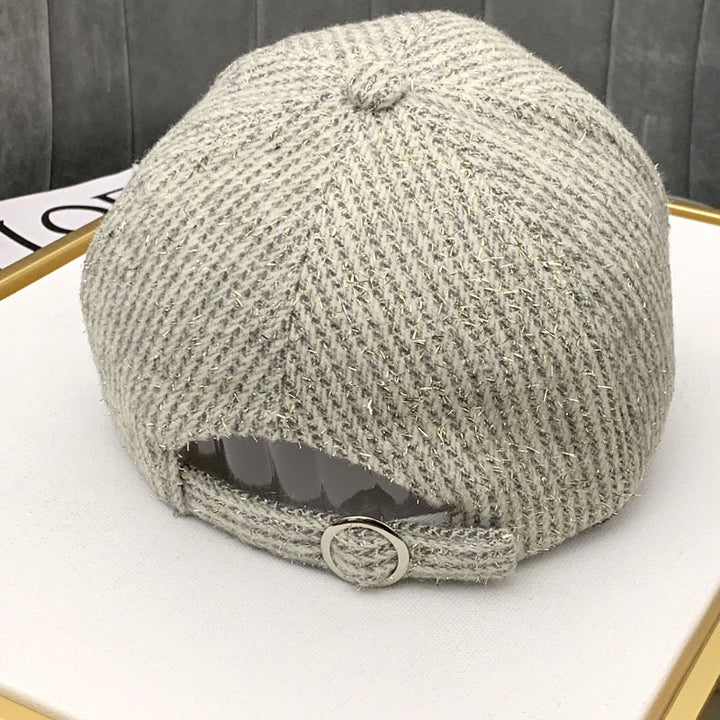 Kvinnens Teksturerte Strikk Baseball Caps Skanto