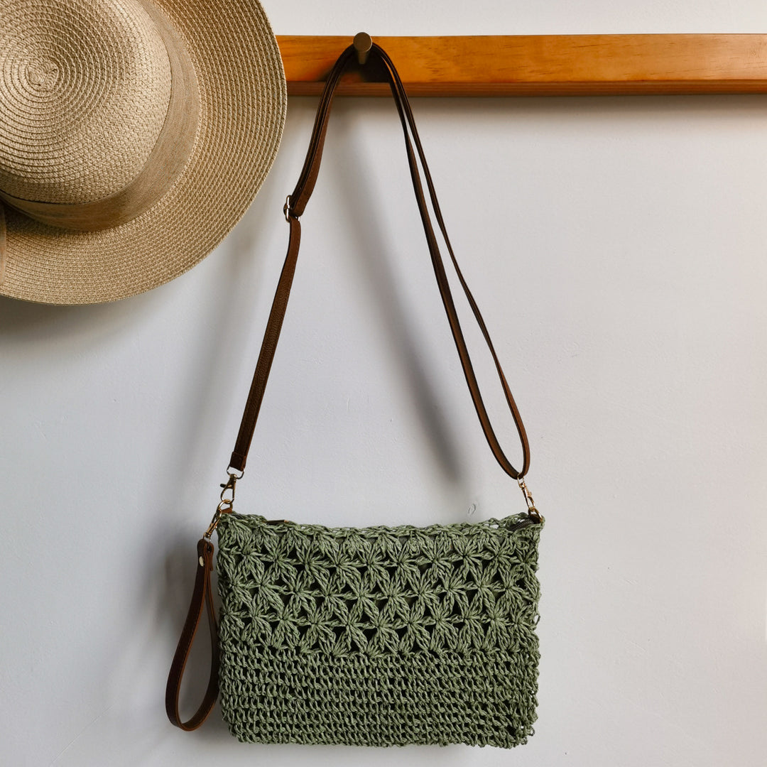 Håndlaget Makramee Clutch Skanto