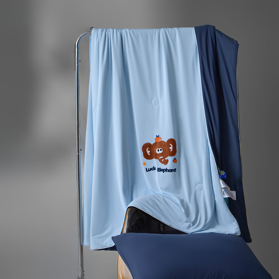 Dame koselig mikrofiberpledd med glad motiv Skanto