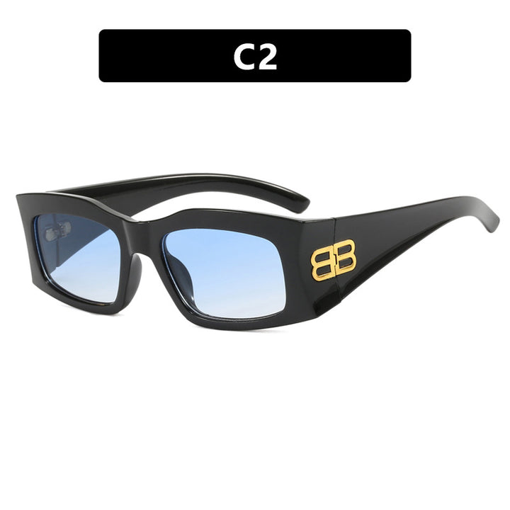 Damer moterik solbrille med kantet ramme og polariserte glass Skanto
