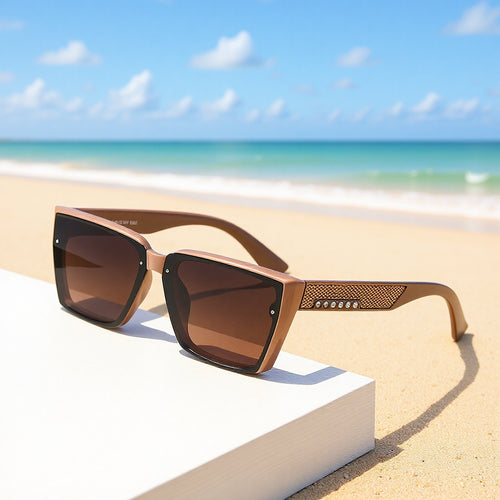 Dame stilig solbrille med glitrende detaljer Skanto