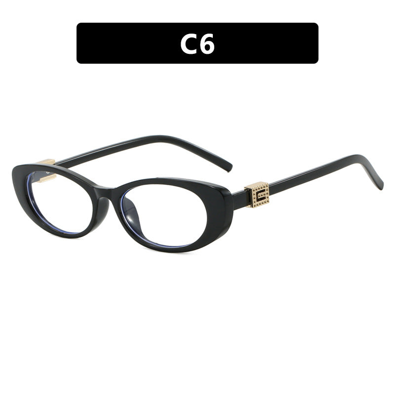 Dame elegant Cat-Eye solbriller med fine aksenter Skanto