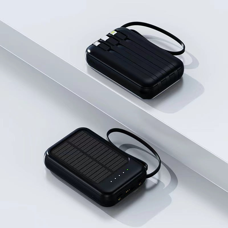 Solenergidrevet powerbank med høy kapasitet og multifunksjonelle tilkoblinger Skanto