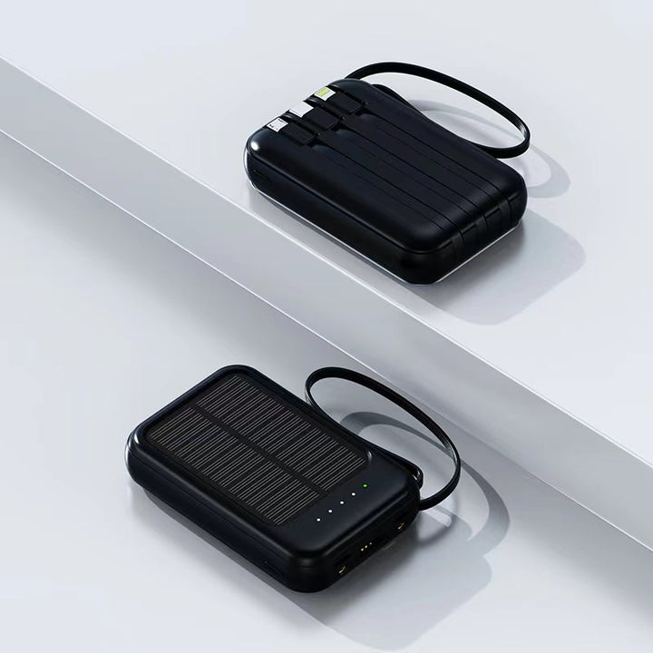Solenergidrevet powerbank med høy kapasitet og multifunksjonelle tilkoblinger Skanto
