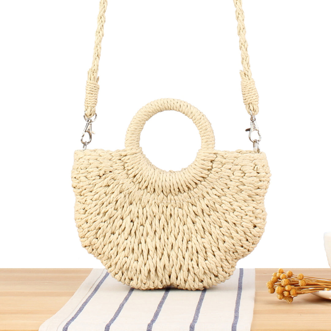 Woven Basket Shoulder Bag Skanto