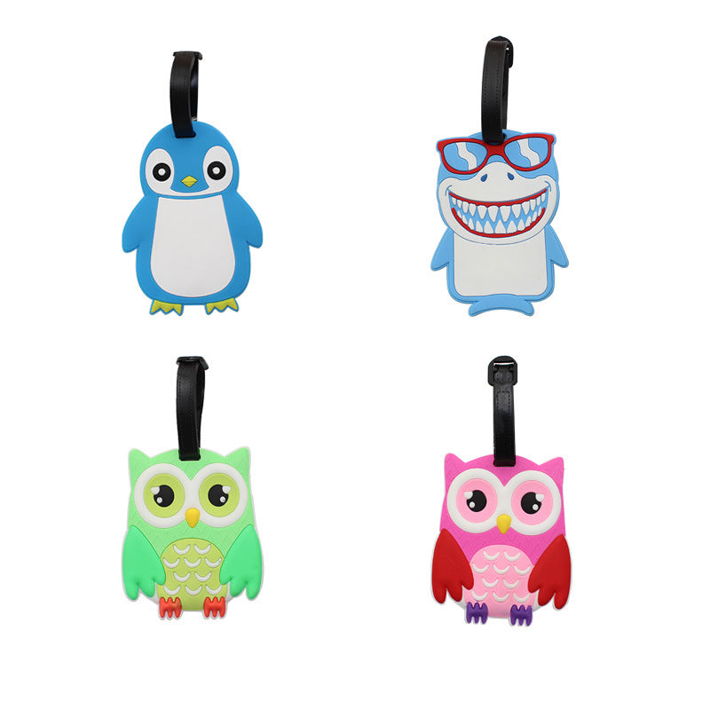 Unisex Cute Penguin Luggage Tag Skanto