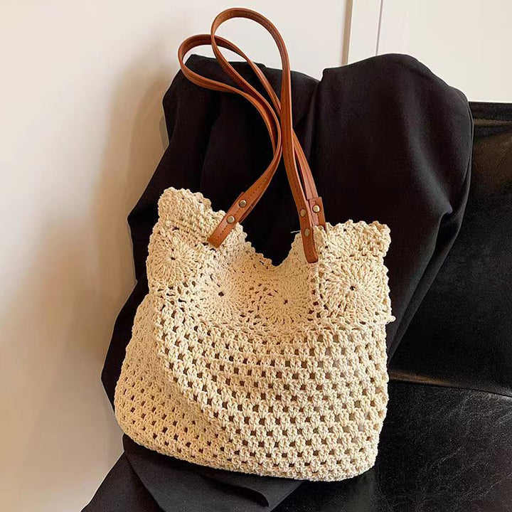 Håndlaget Makramee Tote Bag Skanto