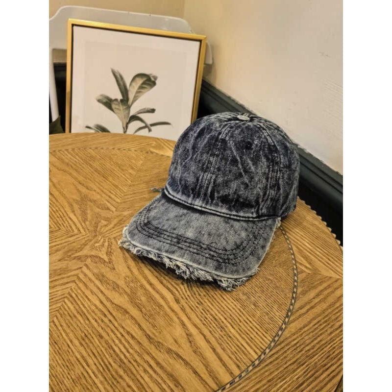 Herre Slitt Denim Baseball Cap Skanto 1784270742