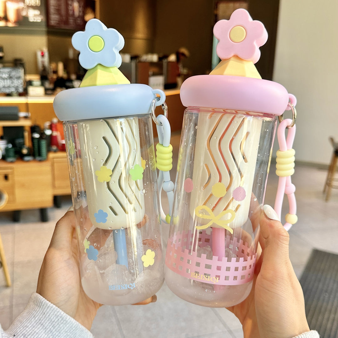 Unisex Drikkebecher med motiver og siliklokk Skanto