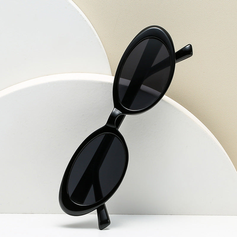 Dame elegant Cat-Eye solbriller med unik dyreprint Skanto