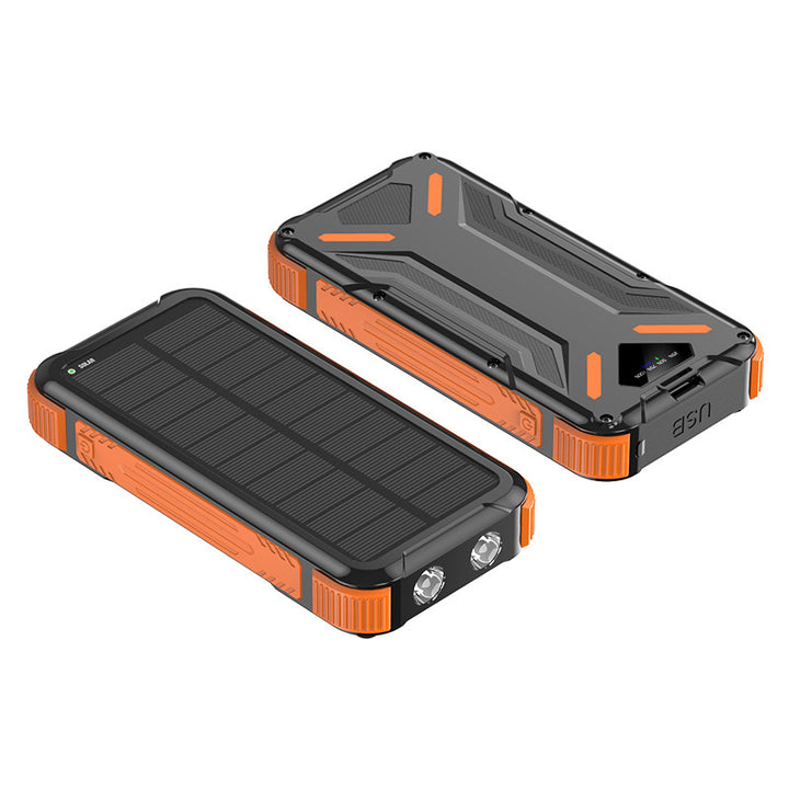 Solardrevet Powerbank med Robust Design og LED-Lys Skanto