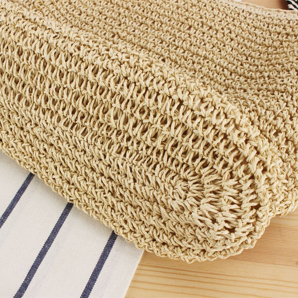 Boho style shopper bag made of natural wicker Skanto