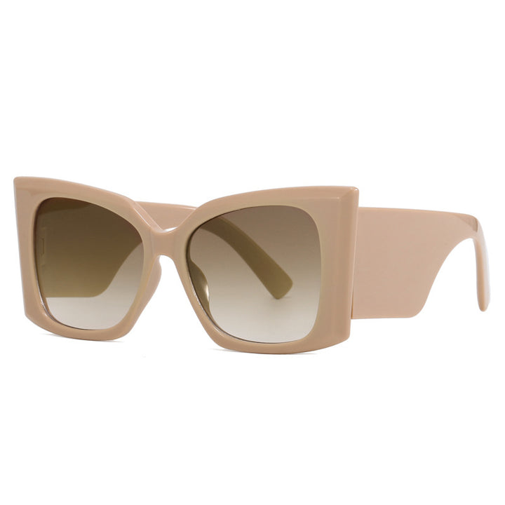 Damer moteriktig oversized solbrille med geometrisk ramme Skanto