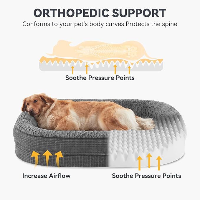 Ortopedisk Støtte  Loungebadd   Hundeseng