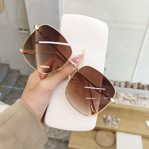 Dame geometrisk oversized solbrille Skanto