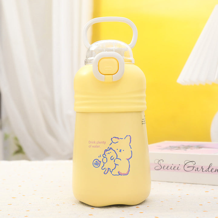 Practical water bottle with detachable carrying strap Skanto