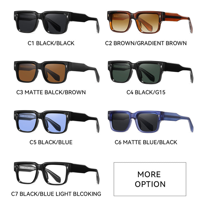 Dame solbrille i moderne, kantet design Skanto