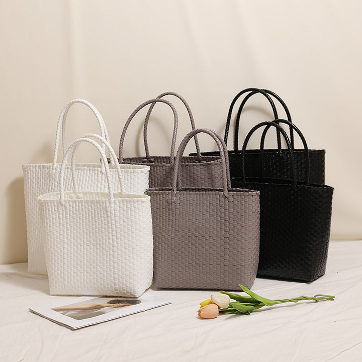 Flettet fritids shopper-veske Skanto
