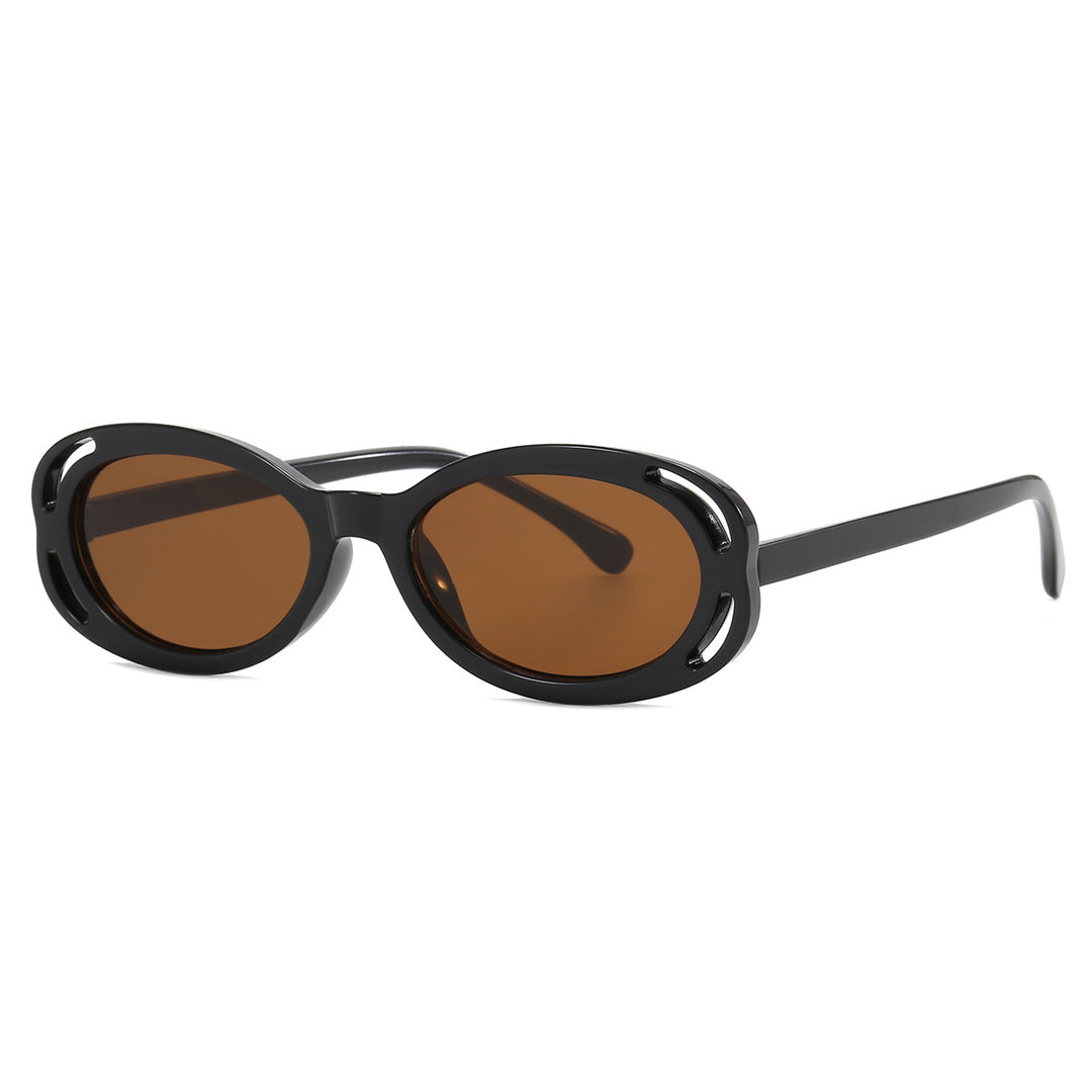 Dame moteriktig solbrille med eksotisk mønster Skanto