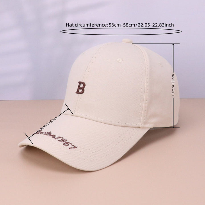 Kvinnenes klassiske broderte justerbare baseball cap Skanto