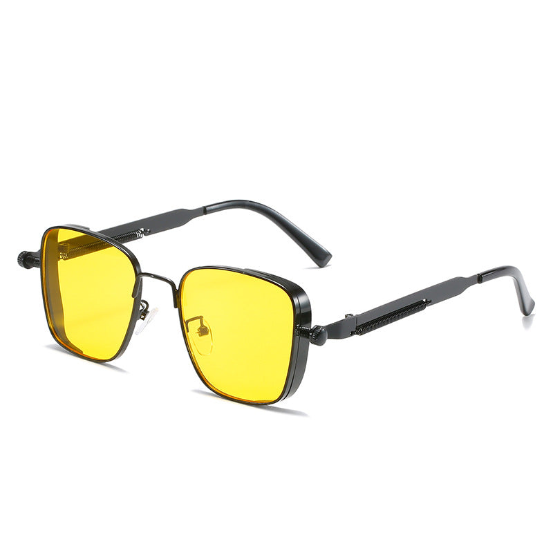 Dame modernistisk solbrille i elegant metallramme Skanto