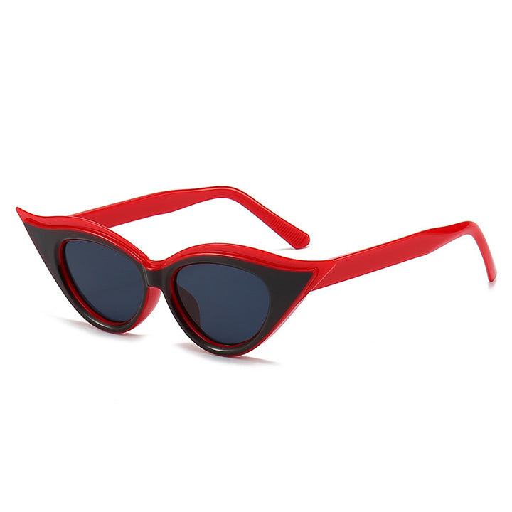 Dame Cat-Eye solbriller med polariserte linser Skanto