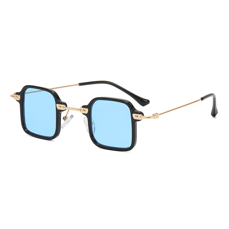 Dame kvadratisk motesolbrille med stilig metallramme Skanto