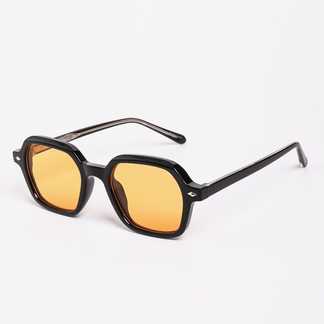 Dame moteriktig solbrille i stilig oktagon-design Skanto