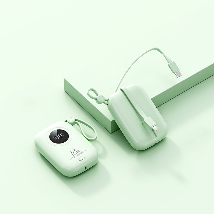 Powerbank med digitalt display fra Skanto