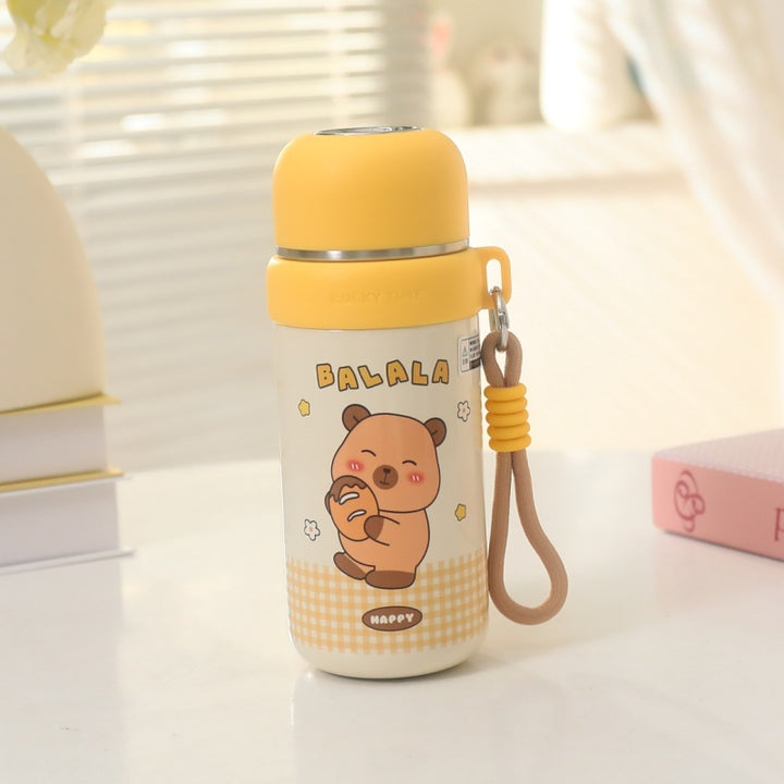 Insulated stainless steel water bottle with animal-friendly design Skanto