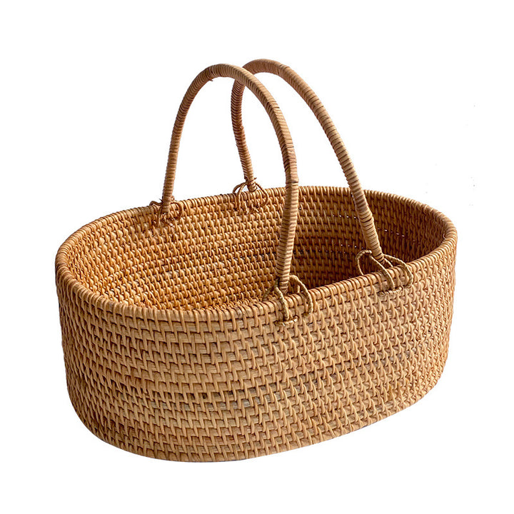 Damer Håndlaget Rattan Kurv Skanto