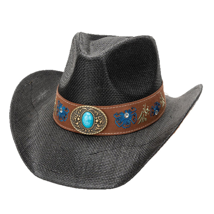 Strå Kort Bred Cowboyhatt – Vestlig Stil | Skanto